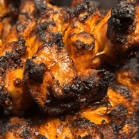 Piri Piri chicken skewer stack