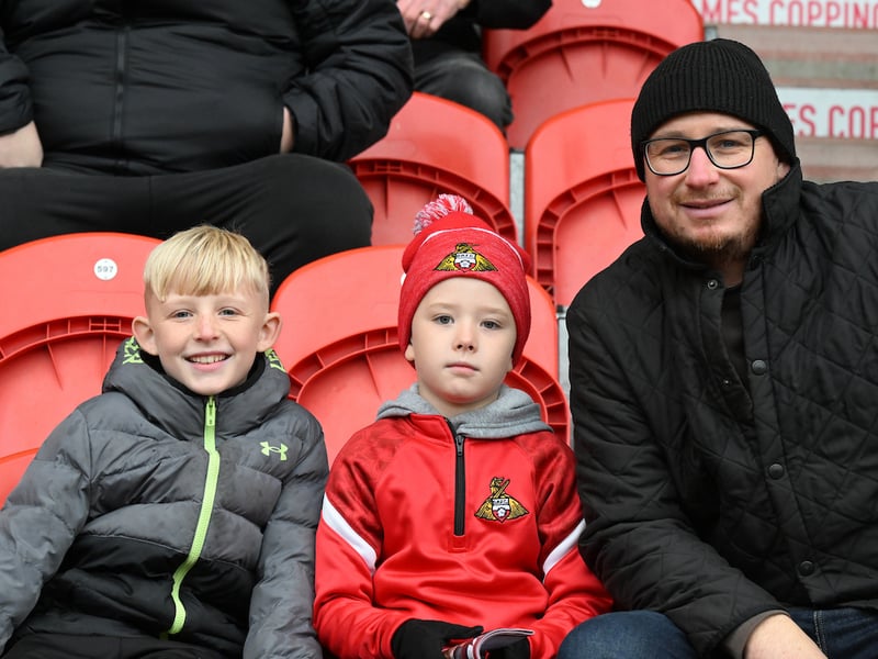 Doncaster Rovers were cheered on to a derby day victory in front of a bumper crowd.
