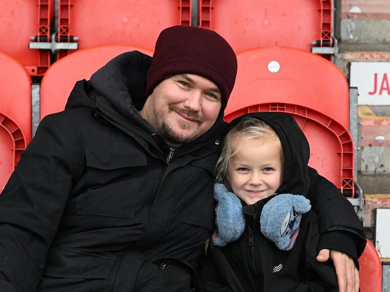 Doncaster Rovers were cheered on to a derby day victory in front of a bumper crowd.