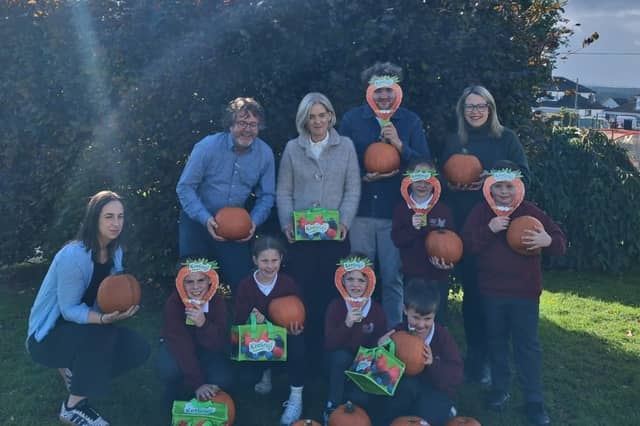 Alison Logue, operations manager at SPAR Castlederg and Lynsey Evans, commercial manager of Produce & Horticulture at Henderson Wholesale, visited two local Castlederg primary schools, Edwards Primary School and St Patrick’s Primary School.
