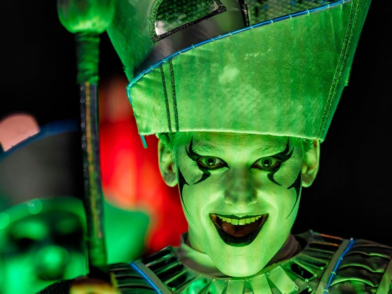 Hundreds of performers took part in the festivities.