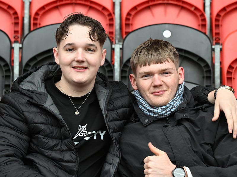 Doncaster Rovers were cheered on to a derby day victory in front of a bumper crowd.
