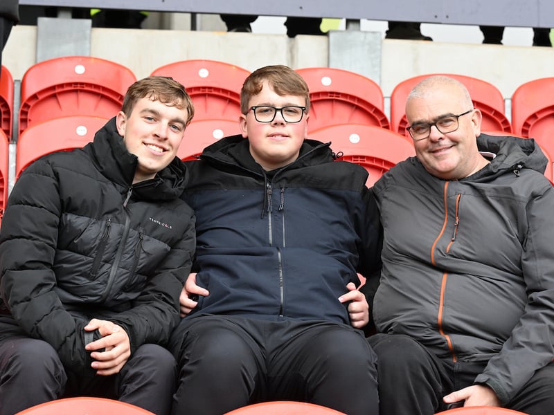 Doncaster Rovers were cheered on to a derby day victory in front of a bumper crowd.