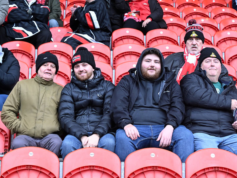 Doncaster Rovers were cheered on to a derby day victory in front of a bumper crowd.