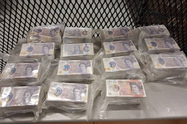 £200,000 in cash was seized.