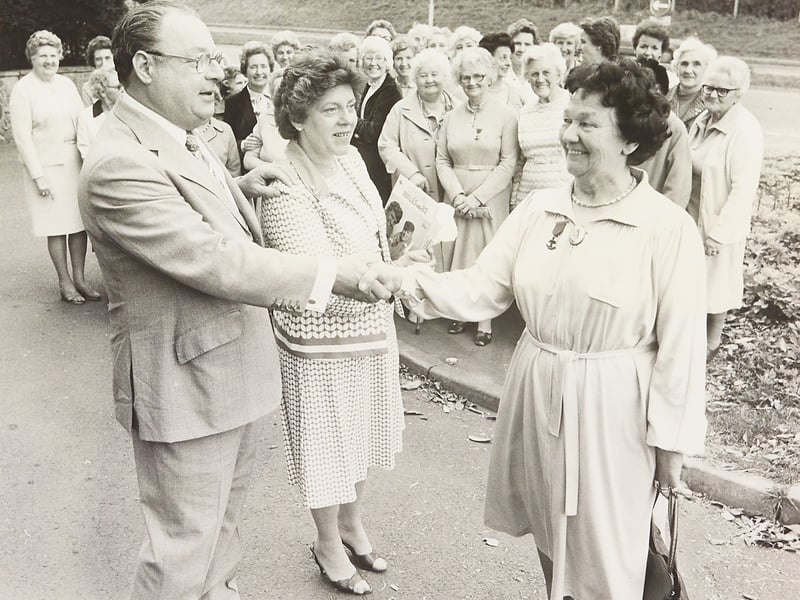 Guild chairman Peggy Algie is greeted with a handshake by RNLI branch president Mr Tony Guy and Joan Timmins as 29 members of the Mumbles Ladies Lifeboat Guild visit Wolverhampton in April 1982. The visit celebrated a remarkable 116-year bond between the landlocked town and the Welsh coastal rescue community, beginning in 1866 when funds raised by the people of Wolverhampton purchased the very first of eight lifeboats provided to The Mumbles over the generations. Following their welcome, the guests were treated to afternoon tea at the Lloyd Hill home of branch chairman Malcolm Timmins. Do you remember this longstanding partnership between Wolverhampton and The Mumbles lifeboat crew, or recall the guild's visit back in the spring of 1982?