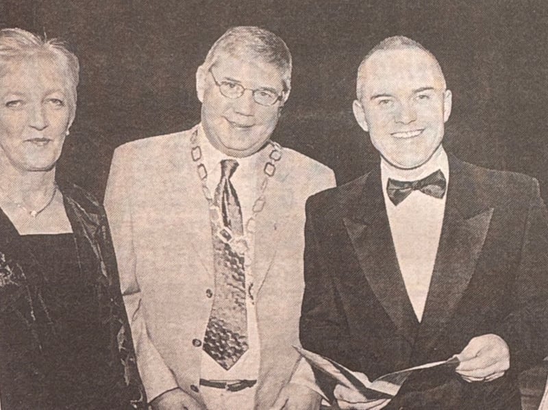 Pictured at Young Performers in Concert at the Burnavon are Meta Bell, Robbie Fleming, Frank Mitchell.