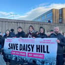 Members of People before profit attend Sunday's protest meeting 
