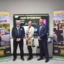 Davy Jackson, Chair of Road Safe NI Charity, Paula Mahoney, Marketing Director at CRASH Services, and Stevie Dickson, Presenter.