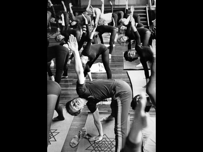 Phoenix was a pioneer in opening up school facilities to the general public. Here in 1981 at Phoenix Centre, as the community arm was called, a yoga mini congress is under way organised by West Midlands branch of the British Wheel of Yoga. The day included practical sessions and discussions led by Mr Philip Jones, guest instructor.