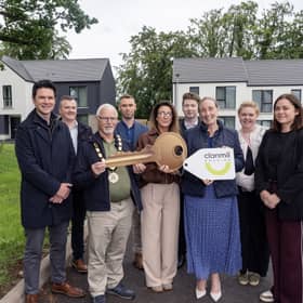 Mayor Henry Cushinan launched the Deerpark Lodge housing scheme recently