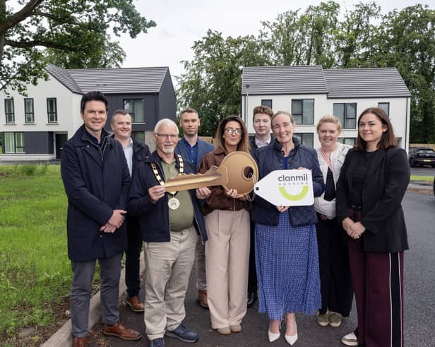Mayor Henry Cushinan launched the Deerpark Lodge housing scheme recently
