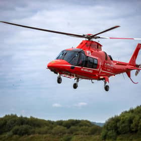 The three vehicle collision on the Tattymoyle Road was attended to by Air Ambulance NI alongside fire crews, paramedics and police. SU4244CD26