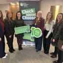 Lord Mayor of ABC Borough, Cllr Mary O’Dowd is pictured with Paula O’Neill, Environmental Health Manager at ABC Council and members of the Food
Safety team at ABC Council.