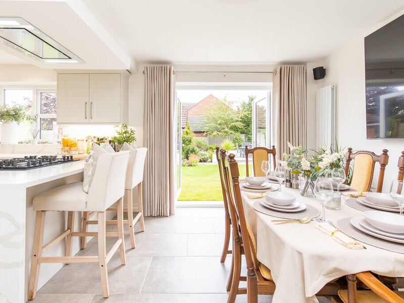 The dining area