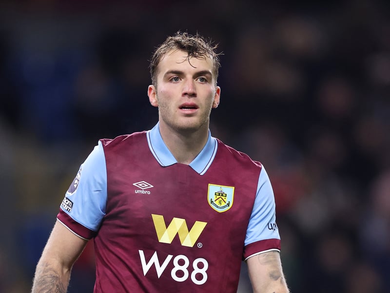 The left-back was also left out of Burnley's EFL squad as he continues his recovery from a long-term knee injury.