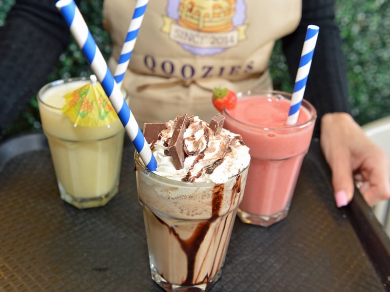 The café brought back all the staple favourites including pancakes milkshakes and burgers.