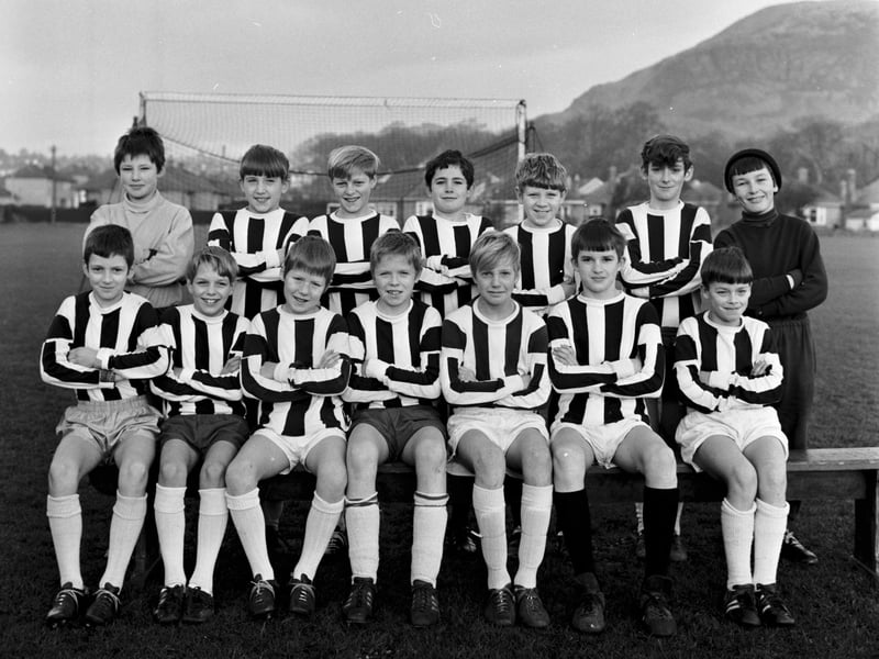 Team picture of the Edinburgh Primary Schools select football team in January 1969.