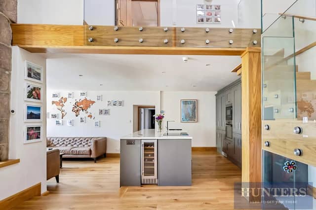 This impressive home immediately showcases the quality of its craftsmanship.