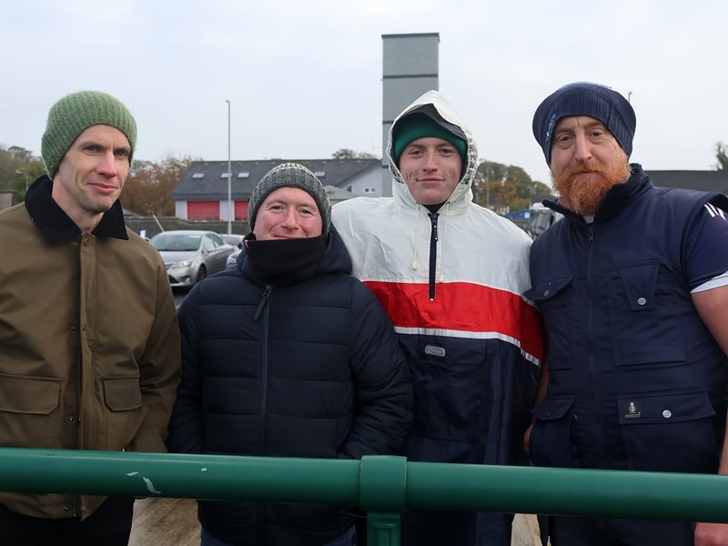 John Deady, James Howard with Zane and Philip Howard watching Knockaderry versus Bruree