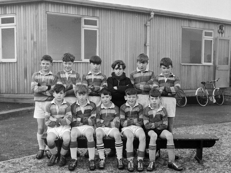 The Sciennes Primary School football team, pictured in January 1964.