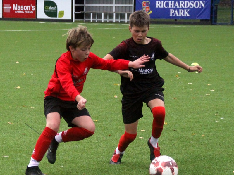 Hardy Memorial Primary School pupils in action on the 3g pitch. ND264118