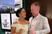 Lisa Marie Leonard and husband Niall Mullins were serenaded by the Westlife star