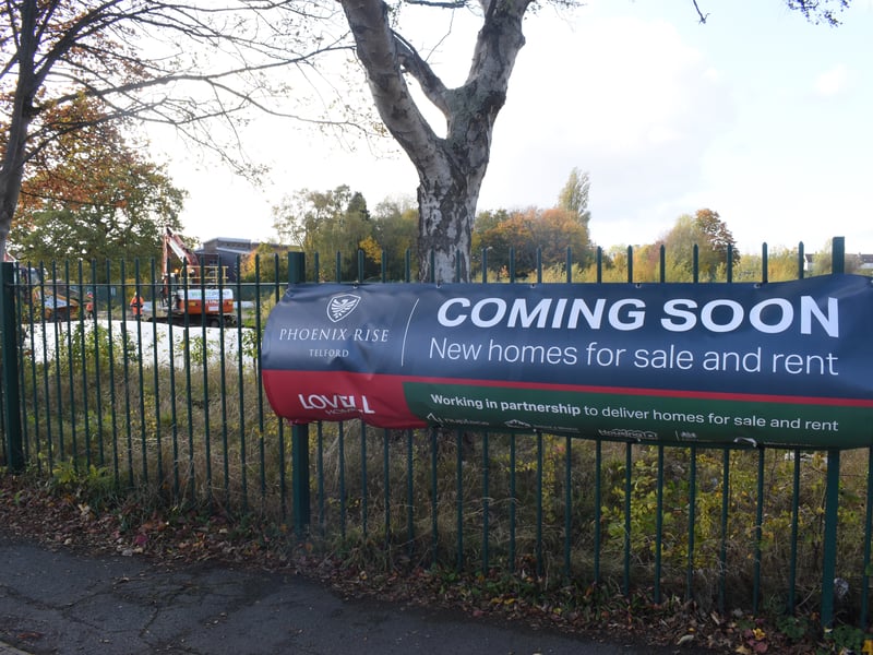 The name Phoenix will live on in the new development. According to this banner attached to the fencing in Manor Road, it will take the name "Phoenix Rise" and will bring new homes for sale and rent.