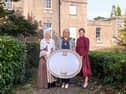  Lord Mayor of Armagh City, Banbridge and Craigavon, Councillor Mary O'Dowd, ABC Interim Chief Executive, Charlene Stoops along with Sheila Rooney, Living History character welcome the upcoming Georgian Festival to Armagh City.