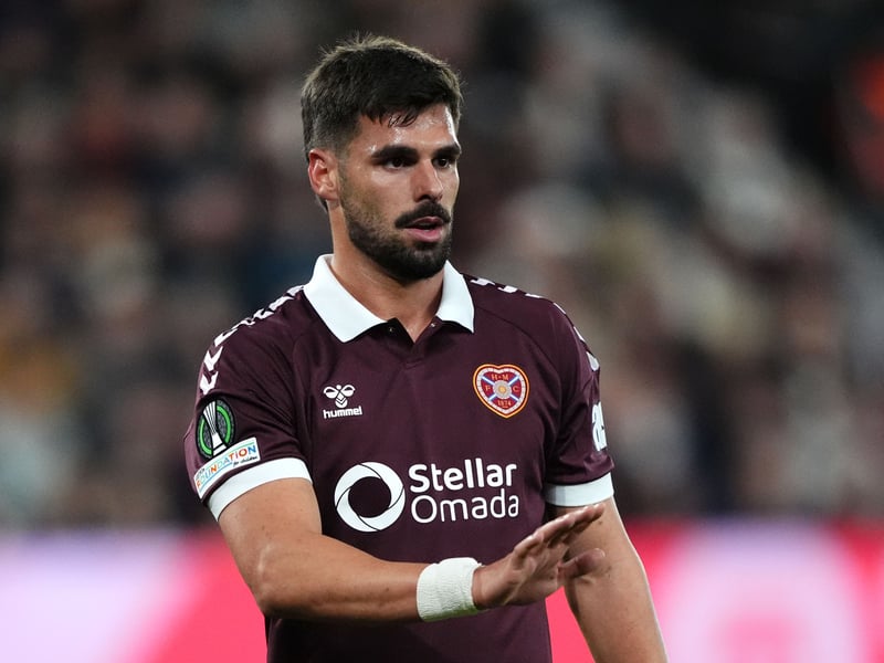 9/10 Led the Hearts attack. Used his body battling with Rangers defenders. Fine positional sense to score the equaliser and then played a huge part in Miller's goal.