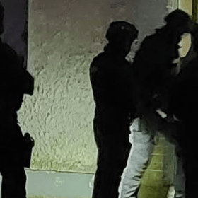 Gardai at a previous incident in Ballinasloe