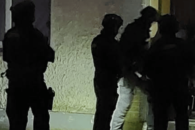 Gardai at a previous incident in Ballinasloe