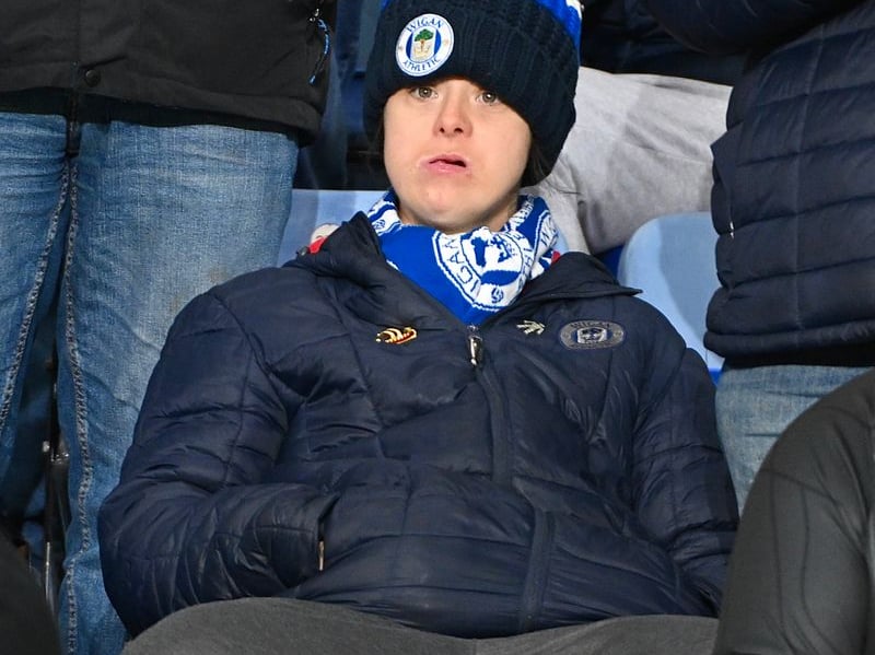 Wigan Athletic fans at Leicester City
