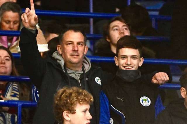Wigan Athletic fans at Leicester City