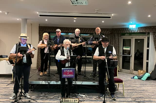 The D'Ukes of Gransha who perfomed on the night.