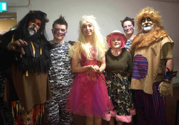 Lino King cast members Neill Bourke, Evan Boland, Aoibhe Vahey, Emma Healy, Xanda Barnacle and Audie Murphy.