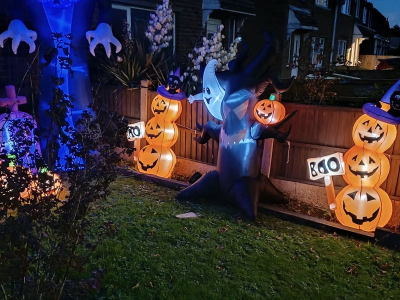 Charlie Parker shared this great photo of his decorations. 
