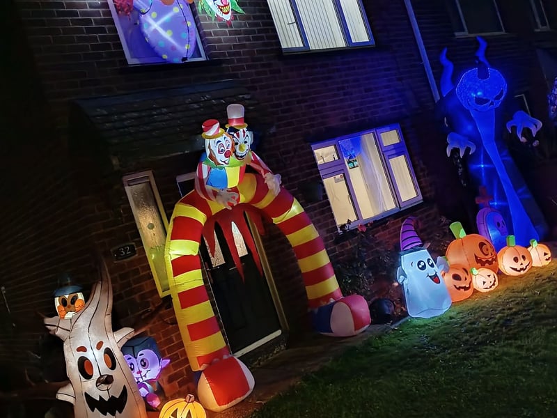 Charlie Parker shared this photo of his amazing decorations. 
