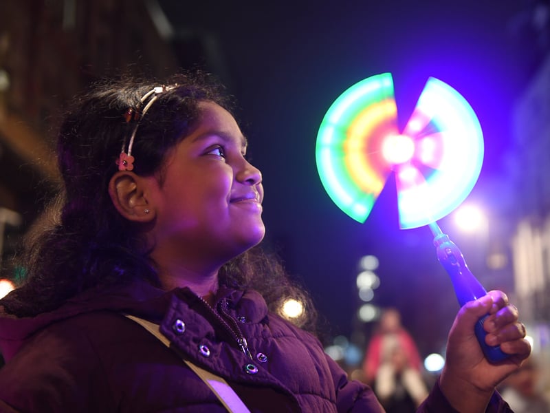8-year-old Maya Govindgari with her spinning wheel.