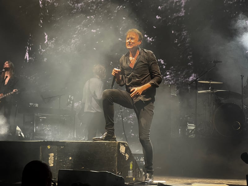 Hit album 'Coming Up' was represented with three songs, including 'Trash'.