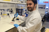 PhD researcher at the University of Galway Nial O'Reilly funded by Breakthrough Cancer Research