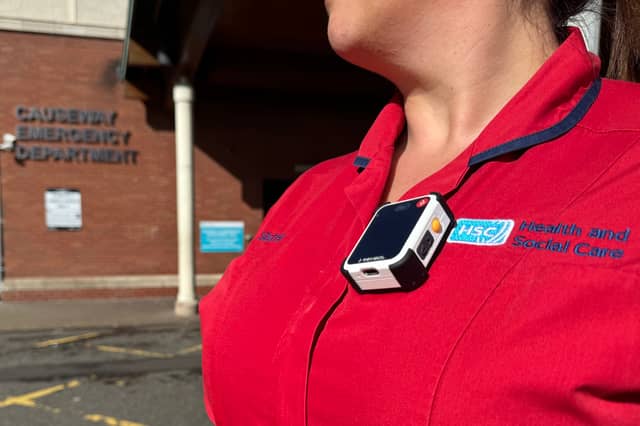 Staff at the Emergency Department at Causeway Hospital are now wearing body worn cameras.
