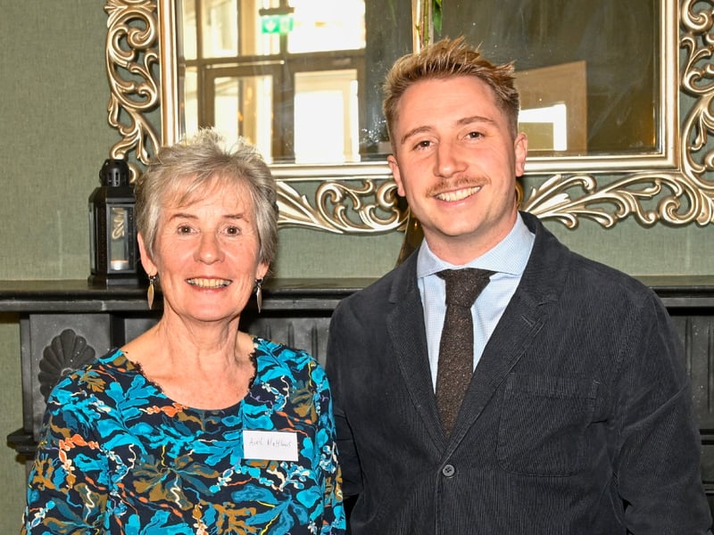 Avril Matthews (Kilkenny branch committee) and Dr Evan Matthews