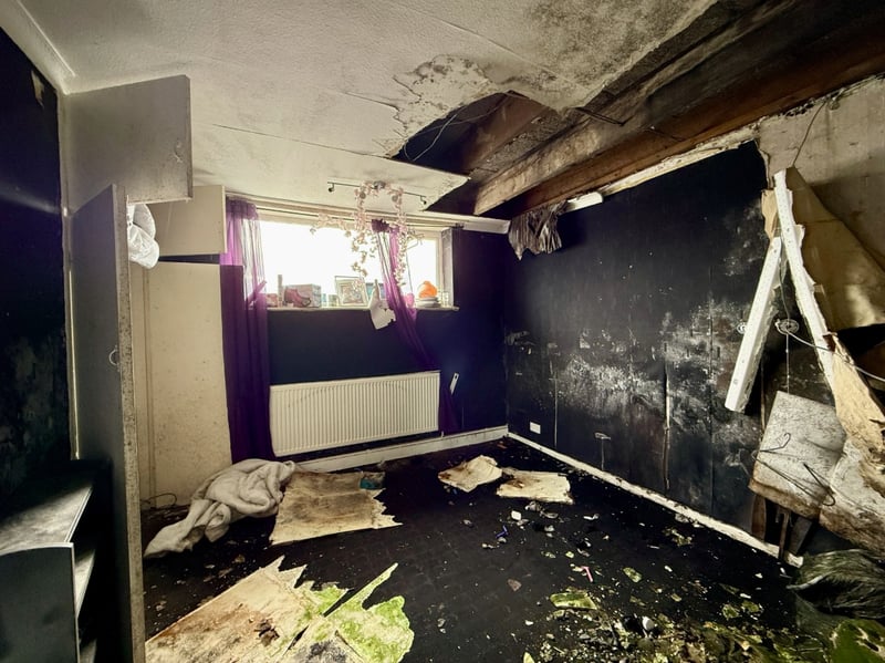 The three-bedroom flat requires repairs and modernisation.