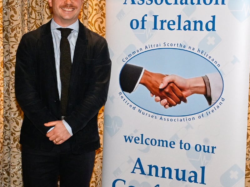 Dr Evan Matthews, Lecturer-Researcher in Physical Activity And Mental Health for SETU, addressed the Retired Nurses Association Conference