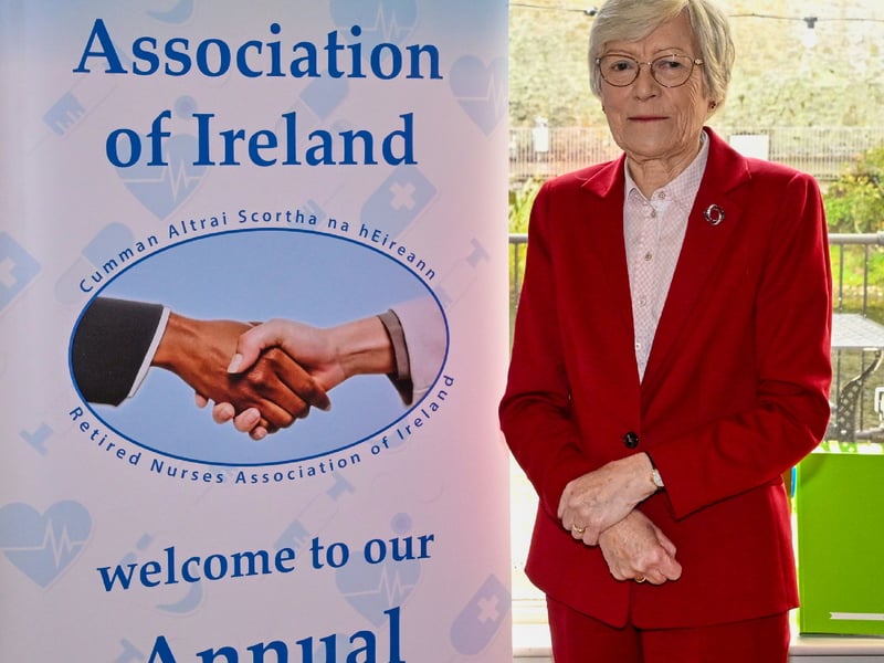 Guest speaker at the Retired Nurses Association conference in the Rivercourt Hotel was Patricia T Rickard-Clarke, chairperson of Safeguarding Ireland