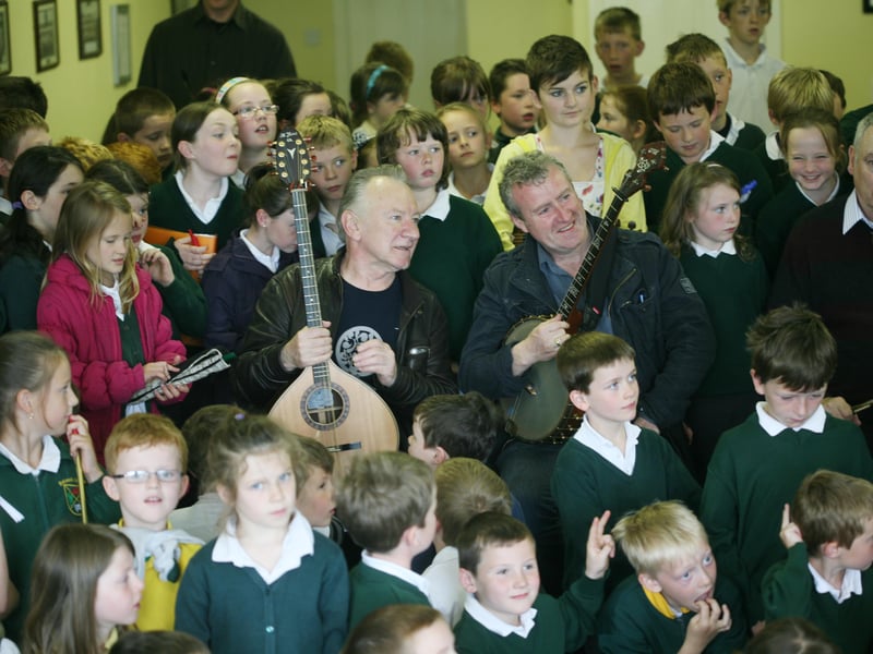 Leitrim Equation group on a visit to schools in Carrick-on-Shannon in 2012.