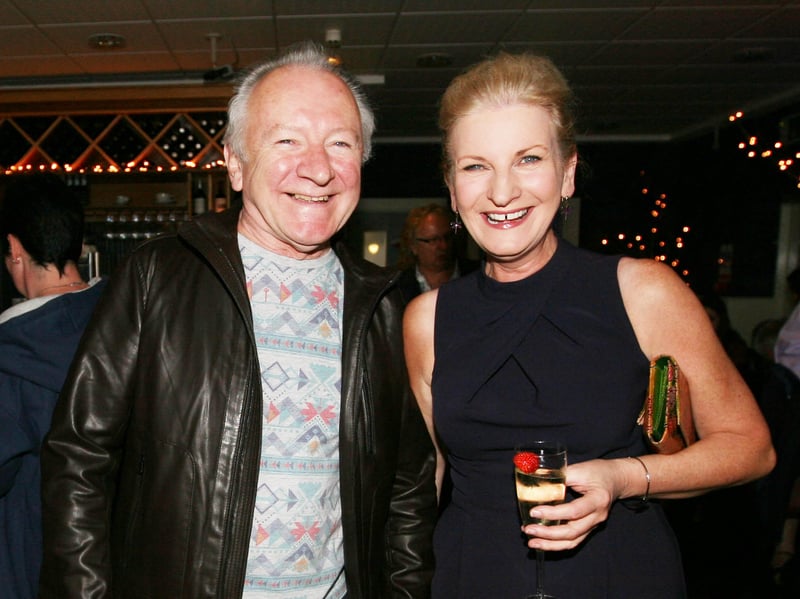 Dónal Lunny and Eleanor Shanley pictured at the launch of the Leitrim Equation 4 DVD in the Carrick Cineplex.