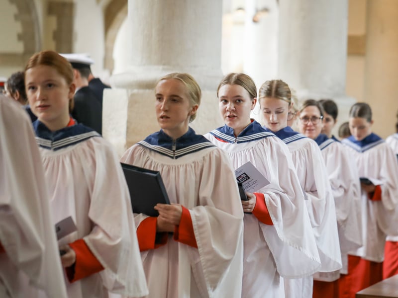 Pictured: Choir at the service.
