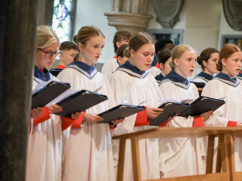 Pictured: Choir at the service.